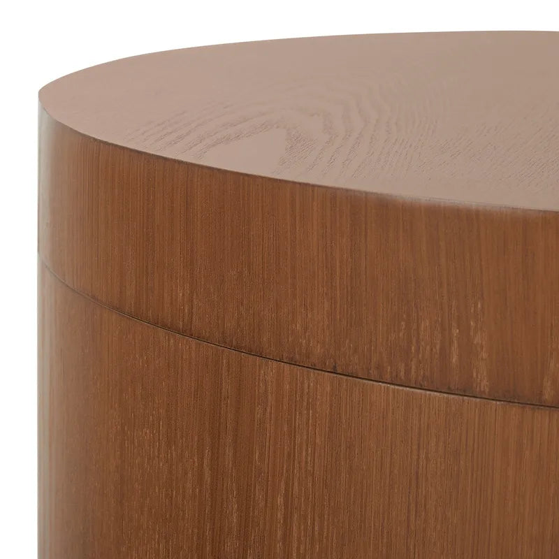Table basse ronde SAFAVIEH Ioana avec plateau et rangement - 58,4 cm (L) x 58,4 cm (P) x 33 cm (H)