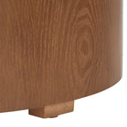 Table basse ronde SAFAVIEH Ioana avec plateau et rangement - 58,4 cm (L) x 58,4 cm (P) x 33 cm (H)