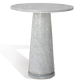 Table d'appoint ronde haute en marbre SAFAVIEH Couture Ghicu - 56 cm L x 53 cm P x 61 cm H