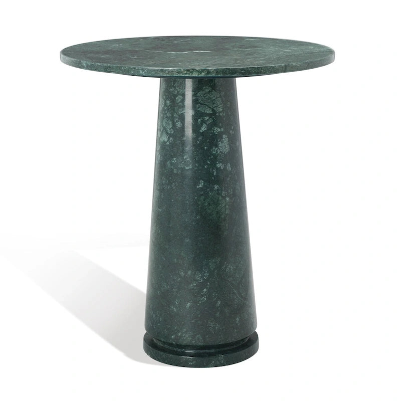 Table d'appoint ronde haute en marbre SAFAVIEH Couture Ghicu - 56 cm L x 53 cm P x 61 cm H