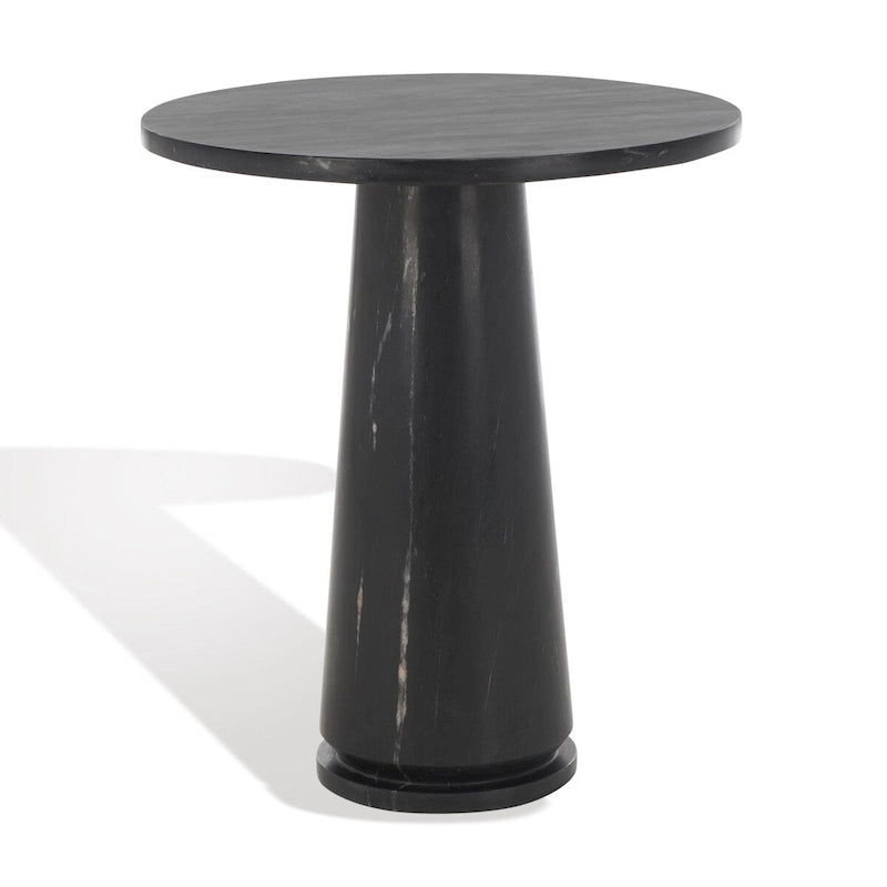 Table d'appoint ronde haute en marbre SAFAVIEH Couture Ghicu - 56 cm L x 53 cm P x 61 cm H