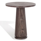 Table d'appoint ronde haute en marbre SAFAVIEH Couture Ghicu - 56 cm L x 53 cm P x 61 cm H