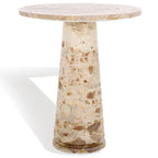 Table d'appoint ronde haute en marbre SAFAVIEH Couture Ghicu - 56 cm L x 53 cm P x 61 cm H