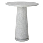 Table d'appoint ronde haute en marbre SAFAVIEH Couture Ghicu - 56 cm L x 53 cm P x 61 cm H