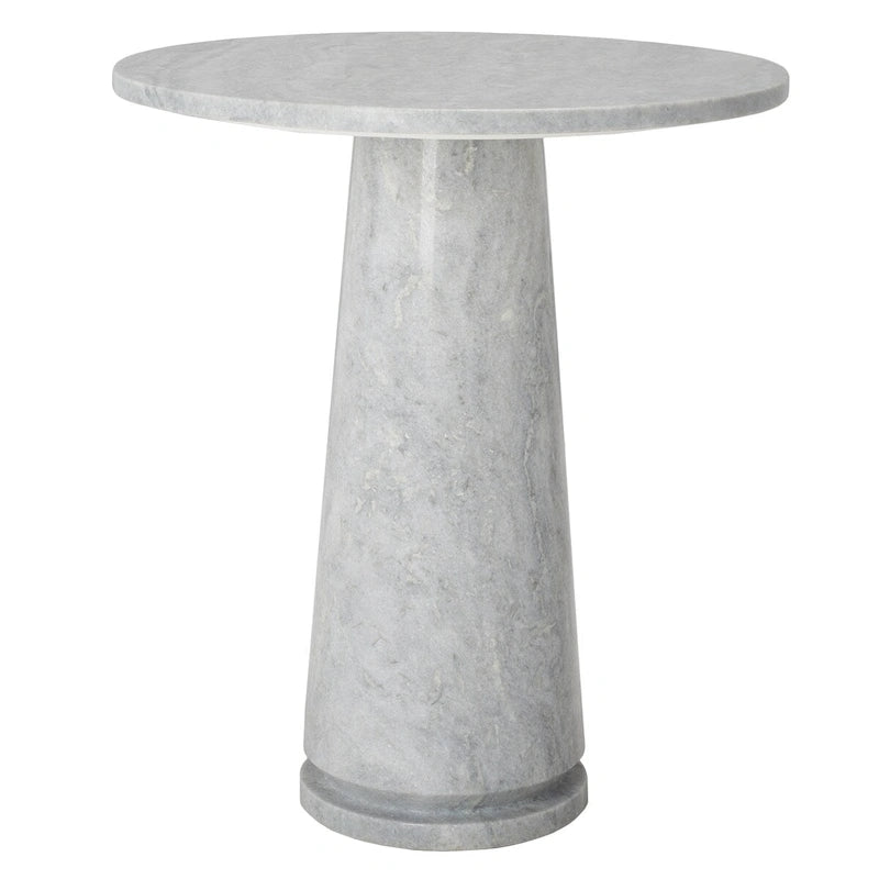 Table d'appoint ronde haute en marbre SAFAVIEH Couture Ghicu - 56 cm L x 53 cm P x 61 cm H
