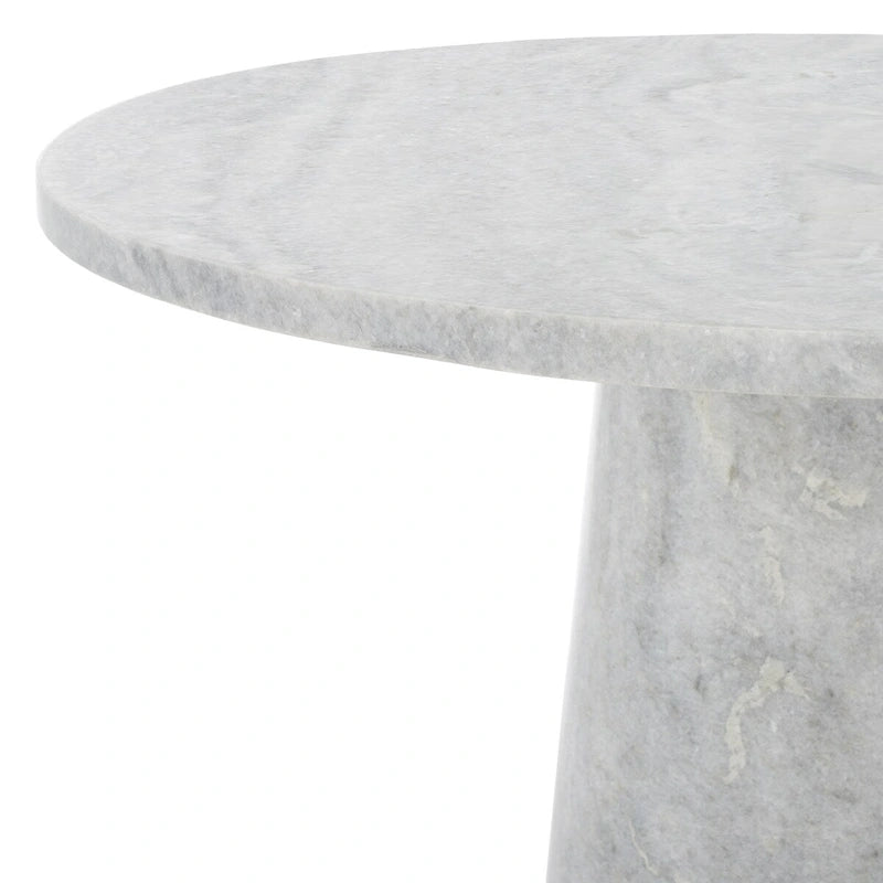 Table d'appoint ronde haute en marbre SAFAVIEH Couture Ghicu - 56 cm L x 53 cm P x 61 cm H