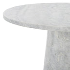 Table d'appoint ronde haute en marbre SAFAVIEH Couture Ghicu - 56 cm L x 53 cm P x 61 cm H