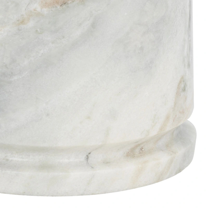 Table d'appoint ronde haute en marbre SAFAVIEH Couture Ghicu - 56 cm L x 53 cm P x 61 cm H