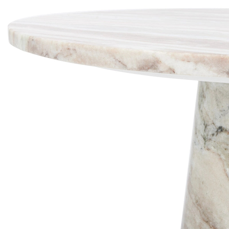 Table d'appoint ronde haute en marbre SAFAVIEH Couture Ghicu - 56 cm L x 53 cm P x 61 cm H
