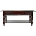 Table basse SAFAVIEH Bama grise à 2 tiroirs - 41,7 cm L x 21,7 cm P x 18,5 cm H - 42 cm L x 22 cm P x 19 cm H