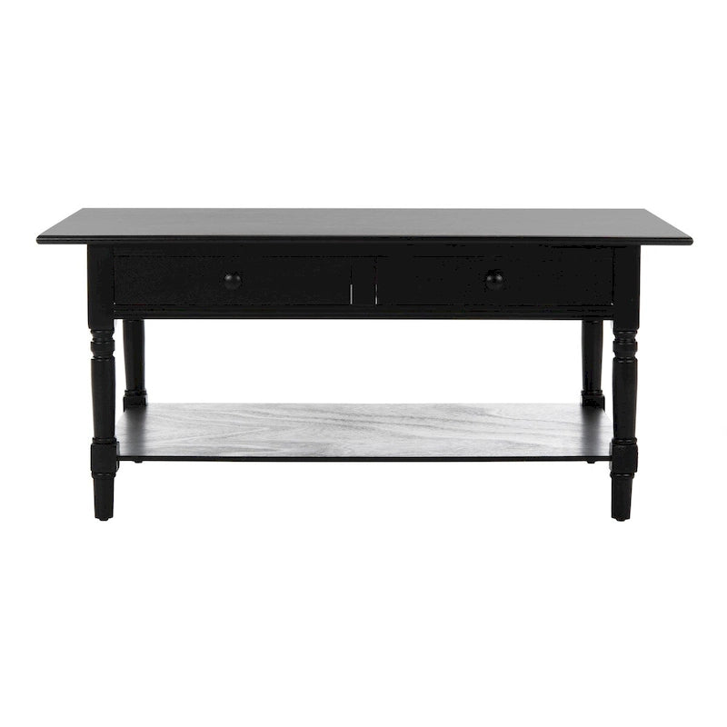 Table basse SAFAVIEH Bama grise à 2 tiroirs - 41,7 cm L x 21,7 cm P x 18,5 cm H - 42 cm L x 22 cm P x 19 cm H