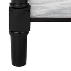 Table basse SAFAVIEH Bama grise à 2 tiroirs - 41,7 cm L x 21,7 cm P x 18,5 cm H - 42 cm L x 22 cm P x 19 cm H