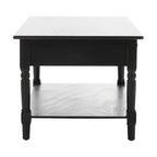 Table basse SAFAVIEH Bama grise à 2 tiroirs - 41,7 cm L x 21,7 cm P x 18,5 cm H - 42 cm L x 22 cm P x 19 cm H