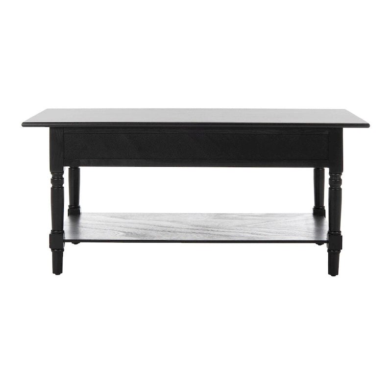 Table basse SAFAVIEH Bama grise à 2 tiroirs - 41,7 cm L x 21,7 cm P x 18,5 cm H - 42 cm L x 22 cm P x 19 cm H
