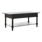 Table basse SAFAVIEH Bama grise à 2 tiroirs - 41,7 cm L x 21,7 cm P x 18,5 cm H - 42 cm L x 22 cm P x 19 cm H