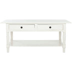 Table basse SAFAVIEH Bama grise à 2 tiroirs - 41,7 cm L x 21,7 cm P x 18,5 cm H - 42 cm L x 22 cm P x 19 cm H