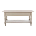 Table basse SAFAVIEH Bama grise à 2 tiroirs - 41,7 cm L x 21,7 cm P x 18,5 cm H - 42 cm L x 22 cm P x 19 cm H