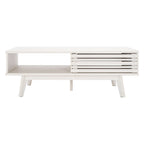 Table basse SAFAVIEH Ameetha style milieu du siècle, 1 étagère, noyer - 117 cm L x 58 cm P x 41 cm H