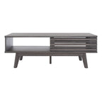 Table basse SAFAVIEH Ameetha style milieu du siècle, 1 étagère, noyer - 117 cm L x 58 cm P x 41 cm H