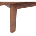 Table basse SAFAVIEH Ameetha style milieu du siècle, 1 étagère, noyer - 117 cm L x 58 cm P x 41 cm H