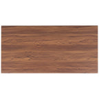 Table basse SAFAVIEH Ameetha style milieu du siècle, 1 étagère, noyer - 117 cm L x 58 cm P x 41 cm H