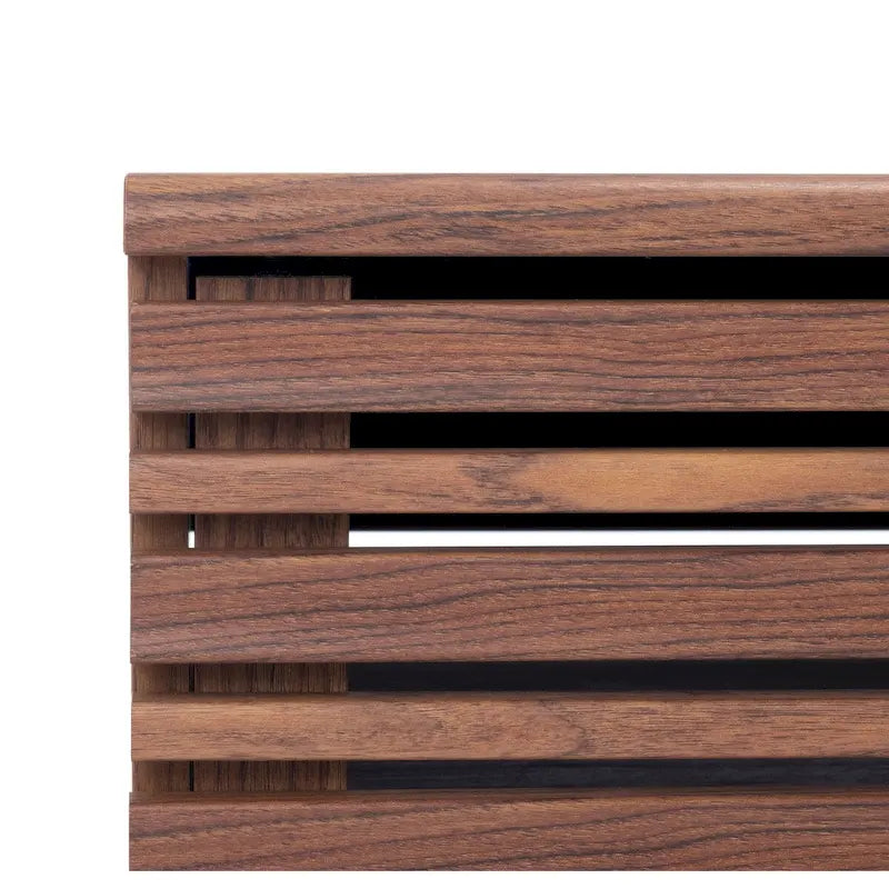 Table basse SAFAVIEH Ameetha style milieu du siècle, 1 étagère, noyer - 117 cm L x 58 cm P x 41 cm H