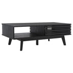Table basse SAFAVIEH Ameetha style milieu du siècle, 1 étagère, noyer - 117 cm L x 58 cm P x 41 cm H