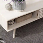 Table basse SAFAVIEH Ameetha style milieu du siècle, 1 étagère, noyer - 117 cm L x 58 cm P x 41 cm H
