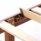 Cadre de lit plateforme classique en bois massif de 12 pouces