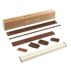 Cadre de lit plateforme classique en bois massif de 12 pouces