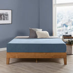 Grand cadre de lit plateforme en bois massif de 30 cm (12 pouces) de Crown Comfort