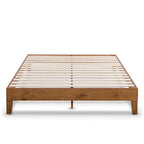 Grand cadre de lit plateforme en bois massif de 30 cm (12 pouces) de Crown Comfort