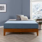 Grand cadre de lit plateforme en bois massif de 30 cm (12 pouces) de Crown Comfort
