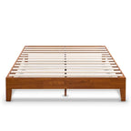 Grand cadre de lit plateforme en bois massif de 30 cm (12 pouces) de Crown Comfort
