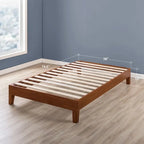 Grand cadre de lit plateforme en bois massif de 30 cm (12 pouces) de Crown Comfort