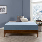 Grand cadre de lit plateforme en bois massif de 30 cm (12 pouces) de Crown Comfort