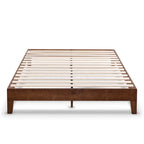 Grand cadre de lit plateforme en bois massif de 30 cm (12 pouces) de Crown Comfort