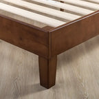 Grand cadre de lit plateforme en bois massif de 30 cm (12 pouces) de Crown Comfort