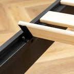 Grand cadre de lit plateforme en bois massif de 30 cm (12 pouces) de Crown Comfort