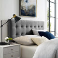 Carson Carrington Labbgard Queen-size Biscuit Tufted Velvet Headboard