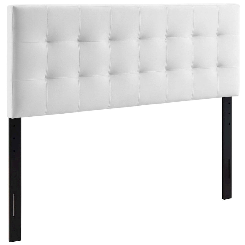 Tête de lit Carson Carrington Labbgard Queen-size en velours capitonné couleur biscuit