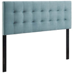 Tête de lit Carson Carrington Labbgard Queen-size en velours capitonné couleur biscuit