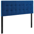 Tête de lit Carson Carrington Labbgard Queen-size en velours capitonné couleur biscuit