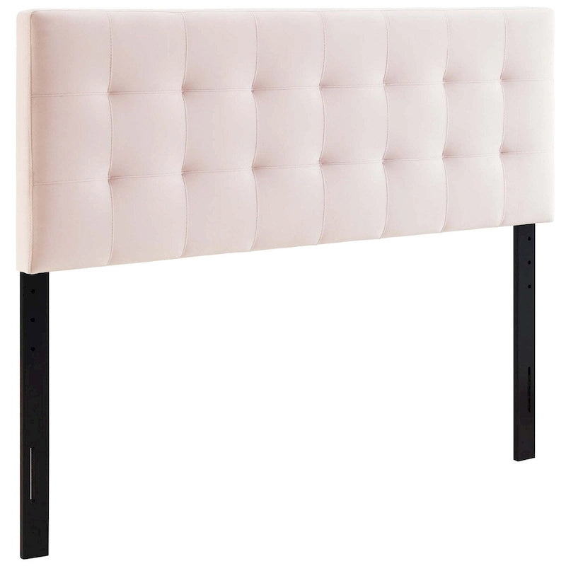 Tête de lit Carson Carrington Labbgard Queen-size en velours capitonné couleur biscuit