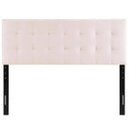 Tête de lit Carson Carrington Labbgard Queen-size en velours capitonné couleur biscuit