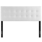 Tête de lit Carson Carrington Labbgard Queen-size en velours capitonné couleur biscuit