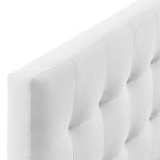 Tête de lit Carson Carrington Labbgard Queen-size en velours capitonné couleur biscuit