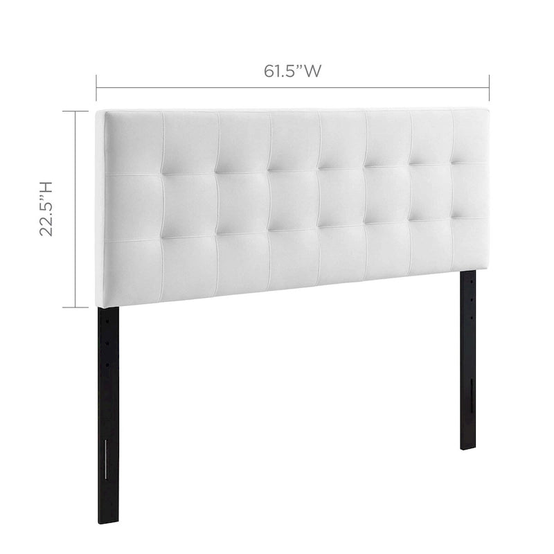 Tête de lit Carson Carrington Labbgard Queen-size en velours capitonné couleur biscuit