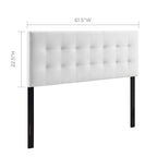 Tête de lit Carson Carrington Labbgard Queen-size en velours capitonné couleur biscuit