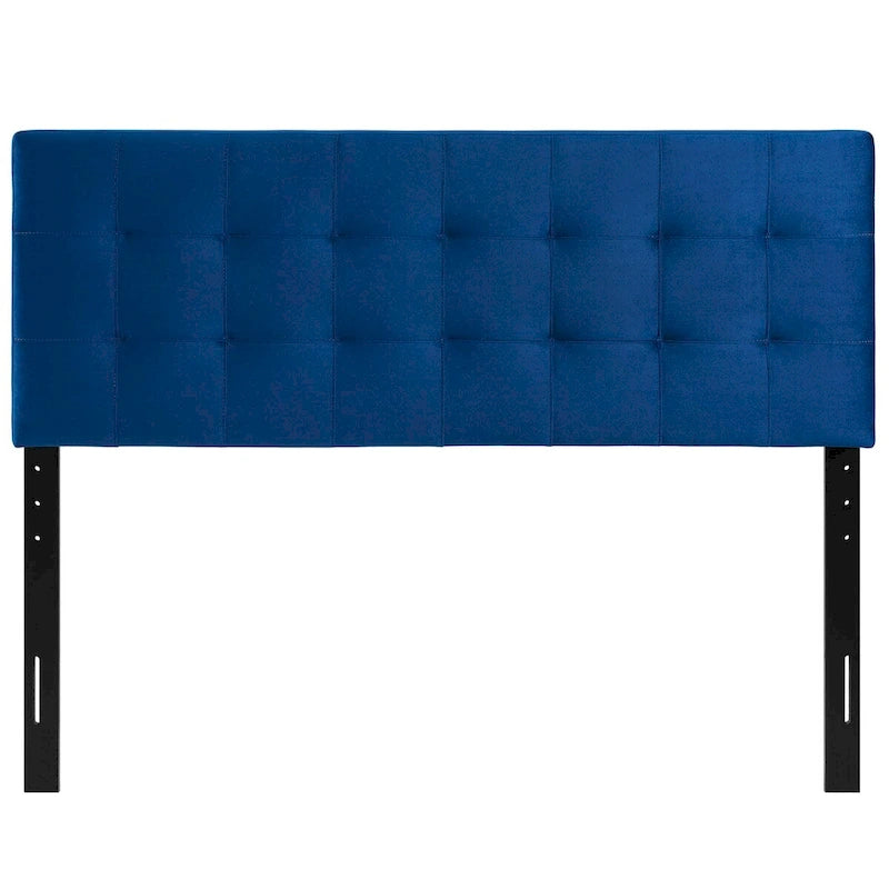 Tête de lit Carson Carrington Labbgard Queen-size en velours capitonné couleur biscuit